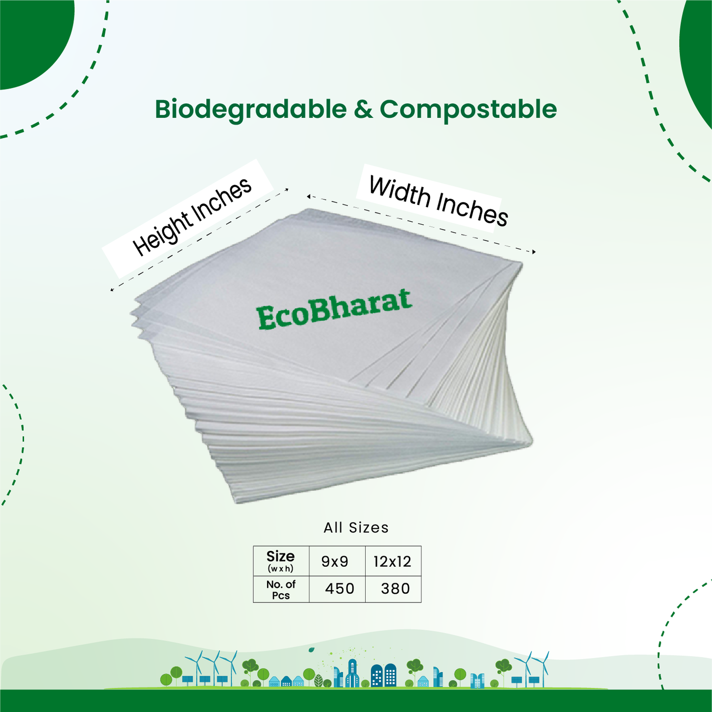 EcoBharat Bio-degradable and Compostable Bags | Butter Paper